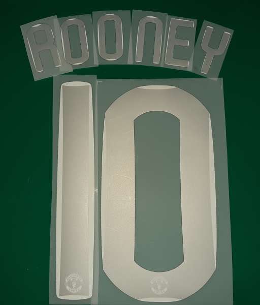Font wayne Rooney #10 Manchester United 2007-2008 Champion League home