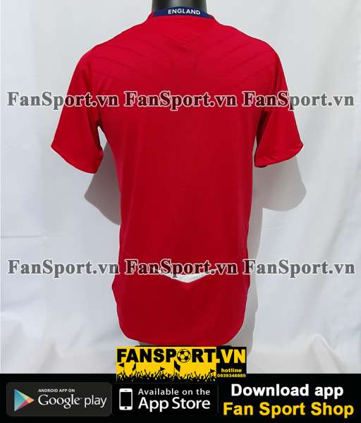 Áo đấu England 2008-2009-2010 away shirt jersey red