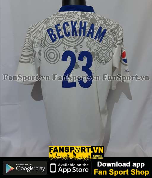 Áo đấu Beckha #23 Pepsi shirt jersey white