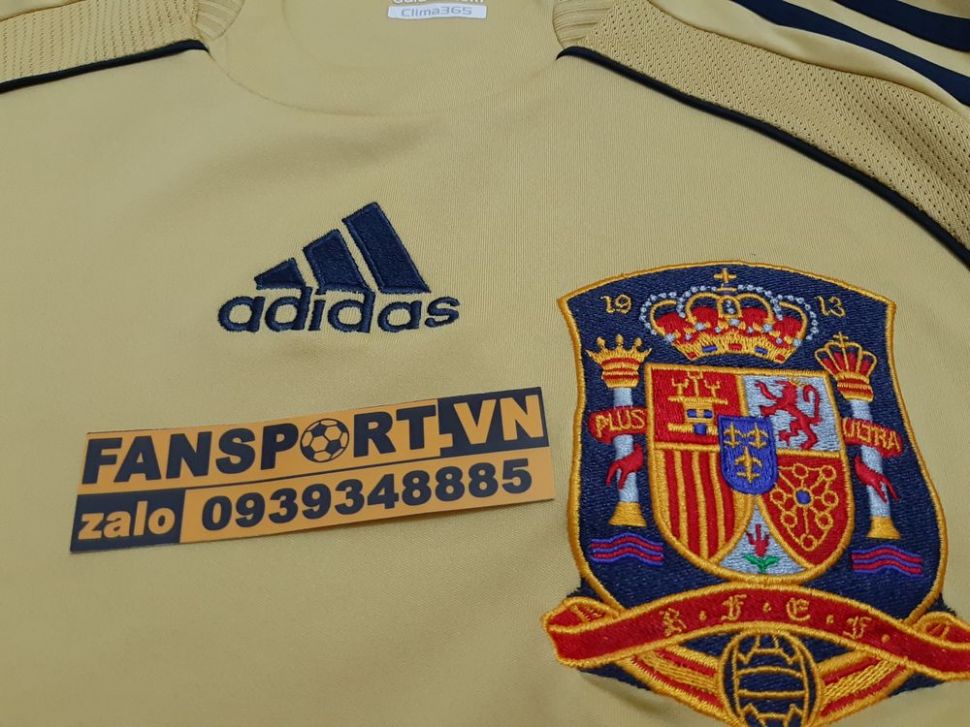 Áo đấu Spain 2008-2009-2010 away shirt jersey yellow Euro