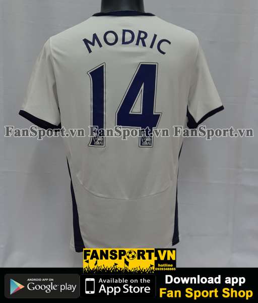 Áo đấu Modric #14 Tottenham 2008-2009 home shirt jersey white