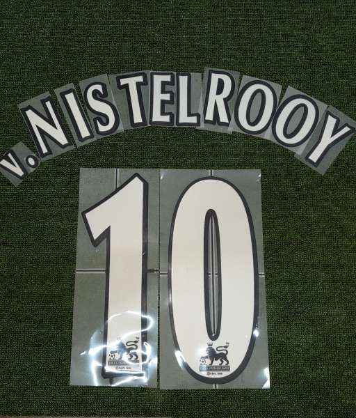 Font V.Nistelrooy Premier League 1997-2007 white nameset