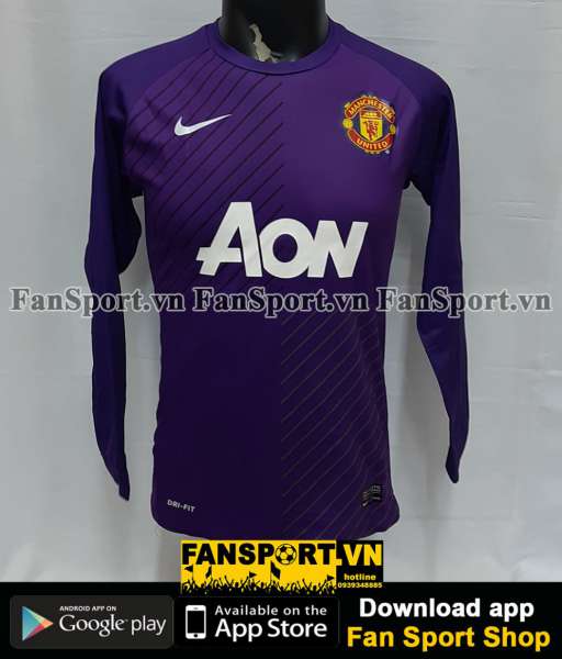 Áo thủ môn Manchester United 2013-2014 third goalkeeper gk purple