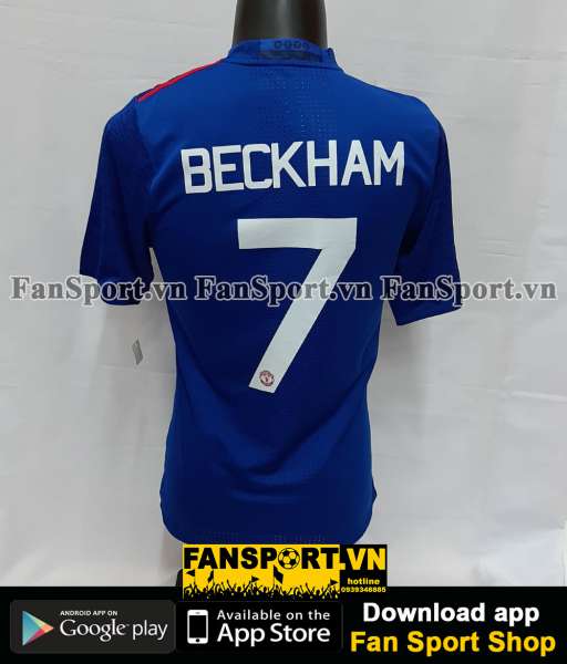 Áo đấu Beckham #7 Manchester United 2016-2017 away shirt jersey blue
