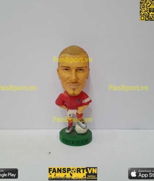 Tượng David Beckham 7 England 2006 2007 2008 away corinthian red PR126