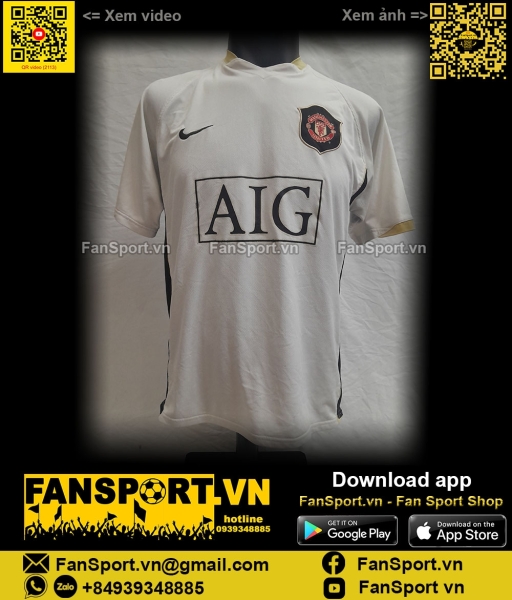 Áo đấu Manchester United 2006-2007-2008 away shirt jersey Nike 146817