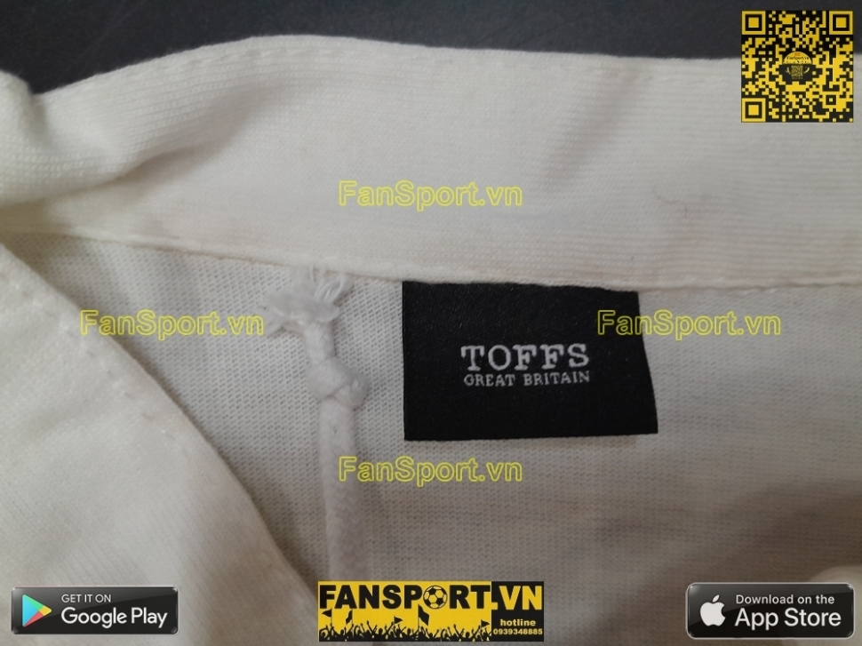 Áo đấu Manchester United 1909-1927 home white shirt jersey Toffs retro