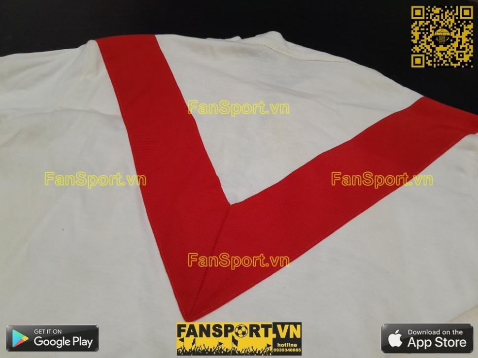 Áo đấu Manchester United 1909-1927 home white shirt jersey Toffs retro