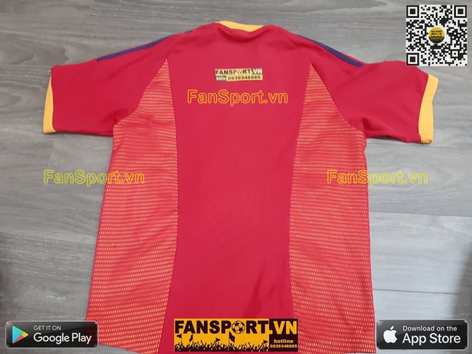 Áo đấu Spain 2002-2003-2004 home shirt jersey red 298547 Adidas