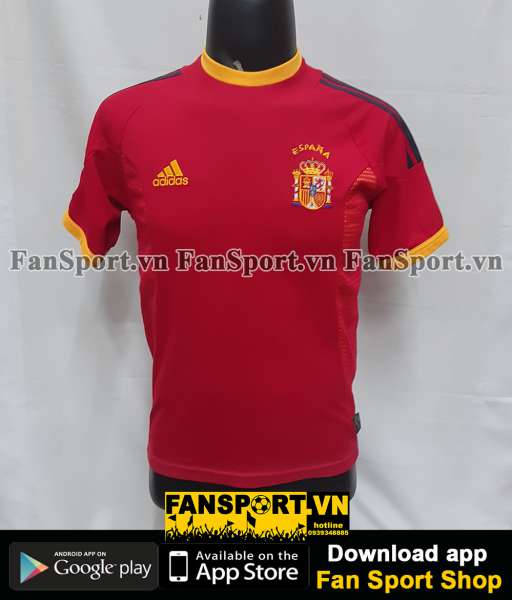Áo đấu Spain 2002-2003-2004 home shirt jersey red