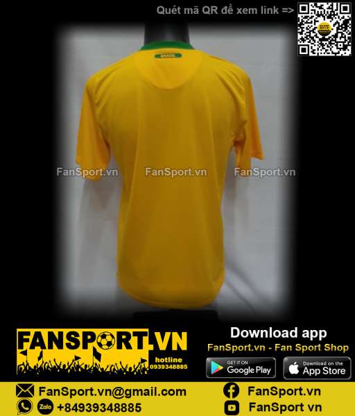 Áo đấu Brazil 2010-2011 home shirt jersey yellow 369250 Nike