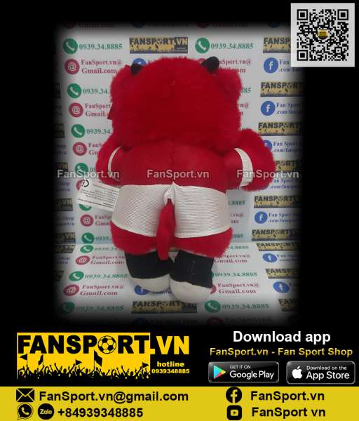 Thú bông 20cm Fred the Red mascot Manchester United red AIG