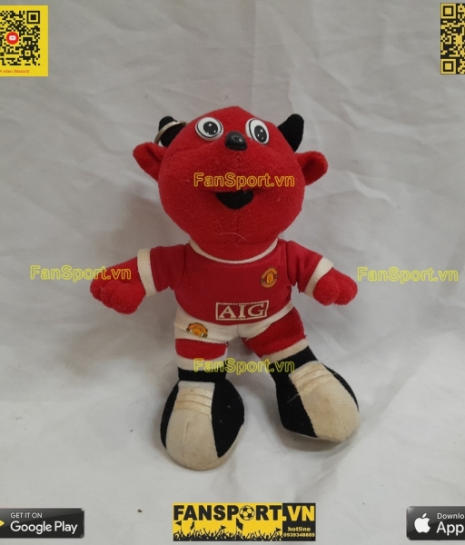 Thú bông móc khóa 16cm Fred The Red mascot Manchester United AIG