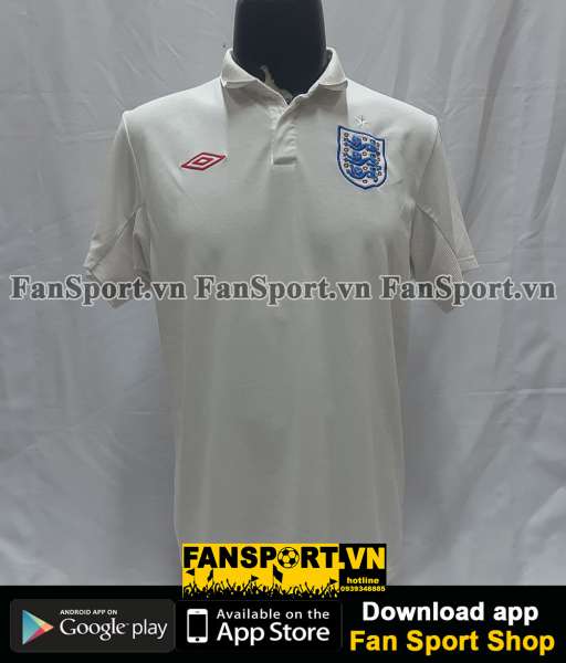 Áo đấu England 2009-2010 home shirt jersey white