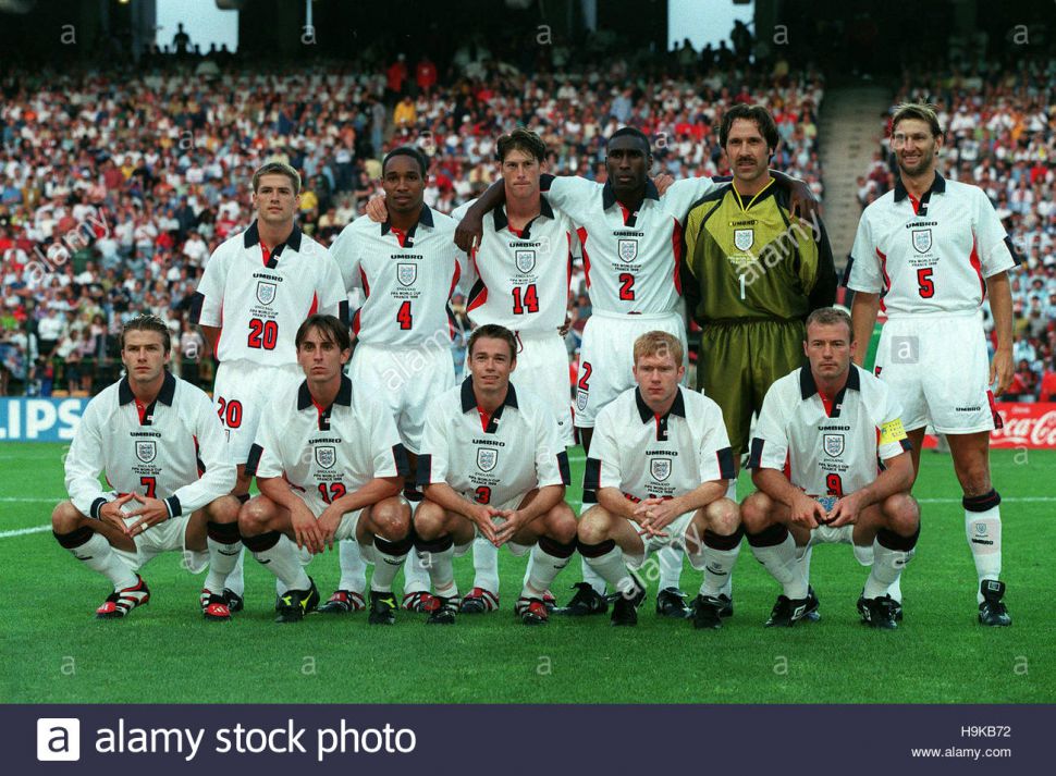 Áo đấu England 1997-1998-1999 home shirt jersey white
