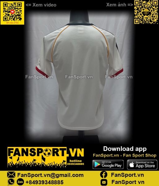 Áo tập luyện traning Germany 2006-2007 white shirt jersey 068763 trắng