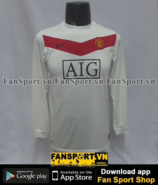 Áo GK Manchester United 2009-2010 home goalkeeper shirt jersey white