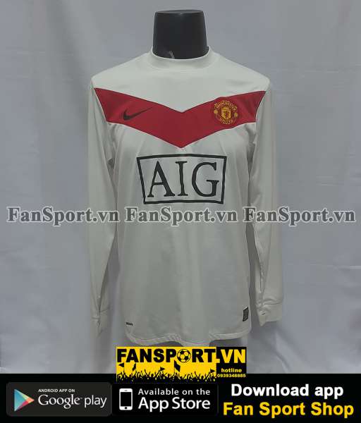Áo Van Der Sar #1 Manchester United 2009-2010 home goalkeeper shirt