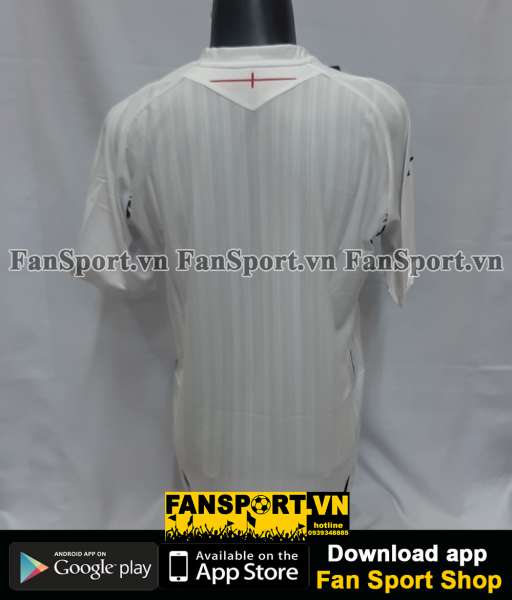 Áo đấu England 2007-2008-2009 home shirt jersey white