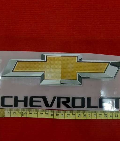 Decal black Chevrolet sponsor logo fan version