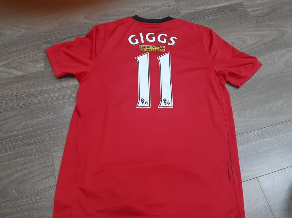 Áo đấu Giggs #11 Manchester United 2009-2010 home shirt jersey red