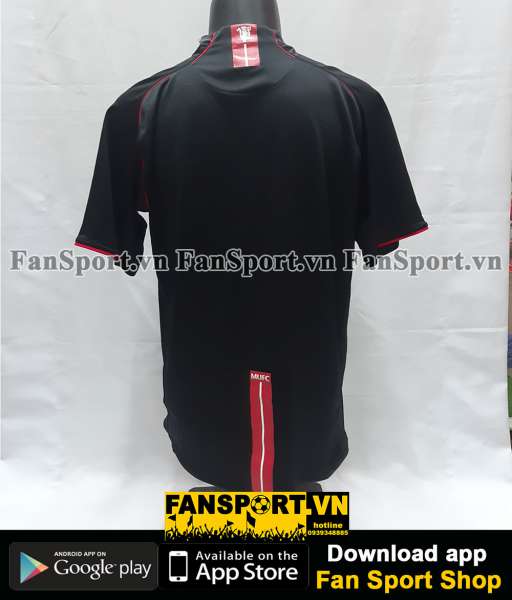 Áo đấu Manchester United 2007-2008 away shirt jersey black