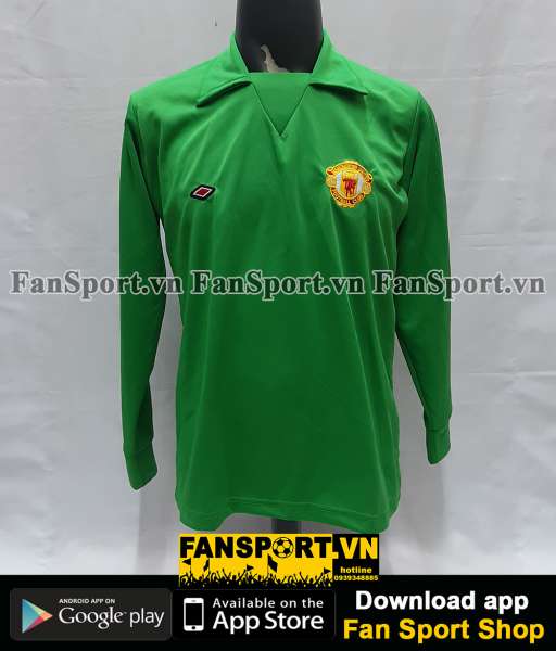 Áo thủ môn Manchester United 1970-1975 home shirt jersey goalkeeper GK