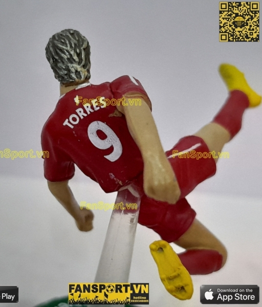 Tượng Fernando Torres 9 Liverpool 2008-2010 home FT Champs mini