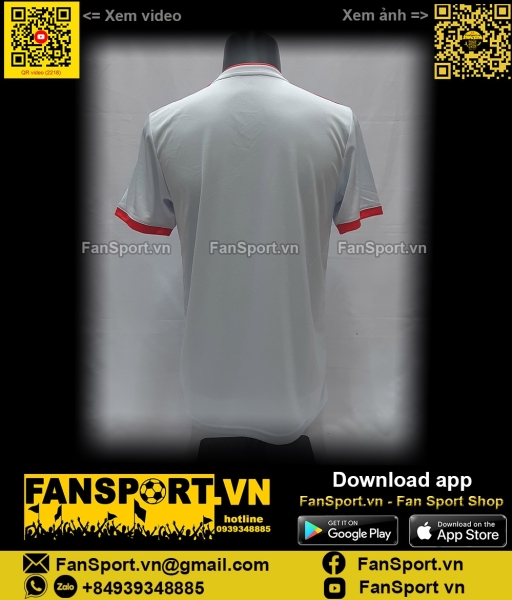 Áo đấu Spain 2018-2019 away shirt jersey white BR2697 adidas bóng đá M