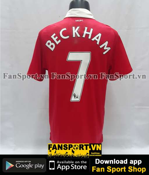 Áo đấu Beckham #7 Manchester United 2010-2011 Testimonial Neville red