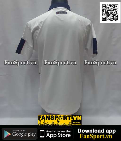 Áo đấu England 1997-1998-1999 home shirt jersey white umbro