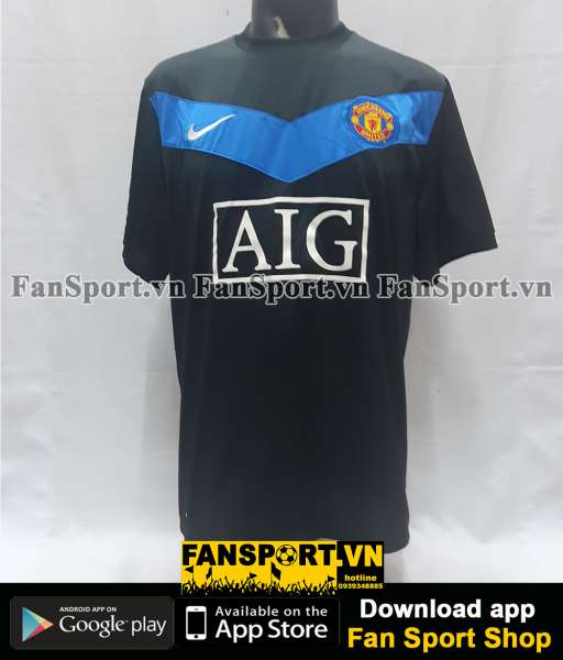 Áo đấu Manchester United 2009-2010 home shirt jersey black