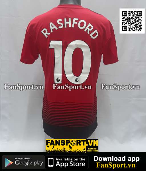 Áo đấu Rashford #10 Manchester United 2018-2019 home shirt jersey red