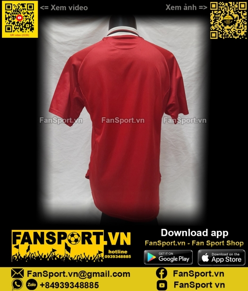 Áo Manchester United Champion League Final 1999 home jersey 1997 1998