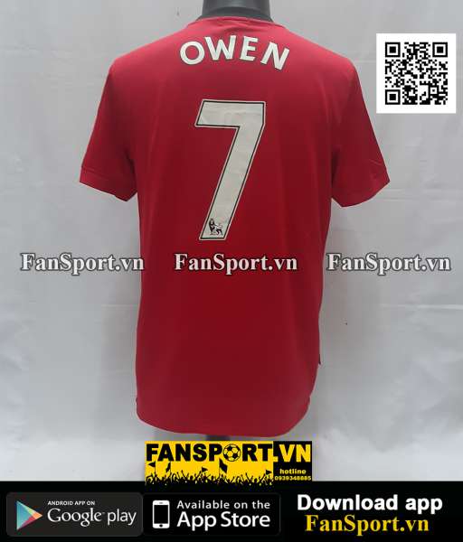 Áo Michael Owen #7 Manchester United 2009-2010 home shirt jersey red