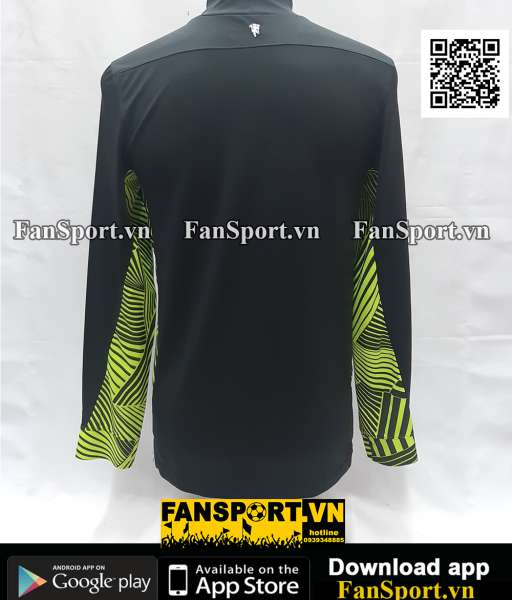 Áo thủ môn Manchester United 2011-2012 third shirt jersey black GK