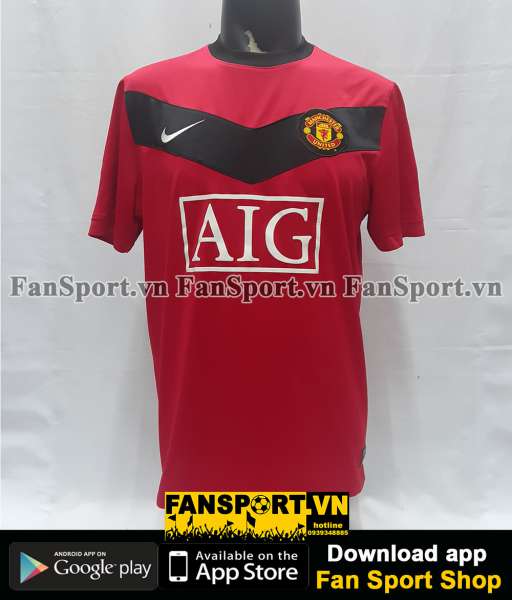 Áo đấu Rooney #10 Manchester United 2009-2010 home shirt jersey red