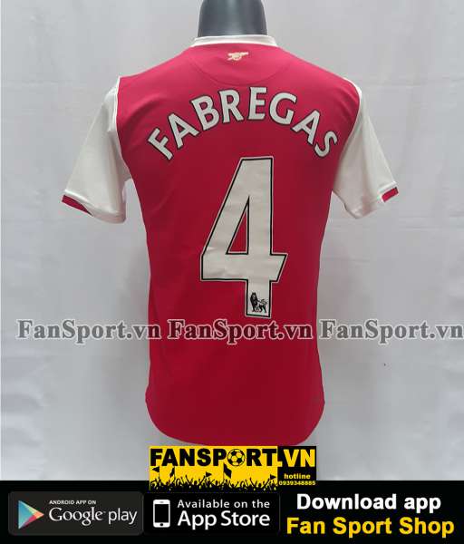 Áo đấu Fabregas #4 Arsenal 2006-2007-2008 home shirt jersey red