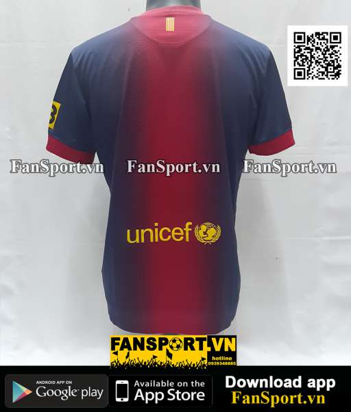 Áo đấu Barcelona 2012-2013 home shirt jersey red blue 478323 Nike