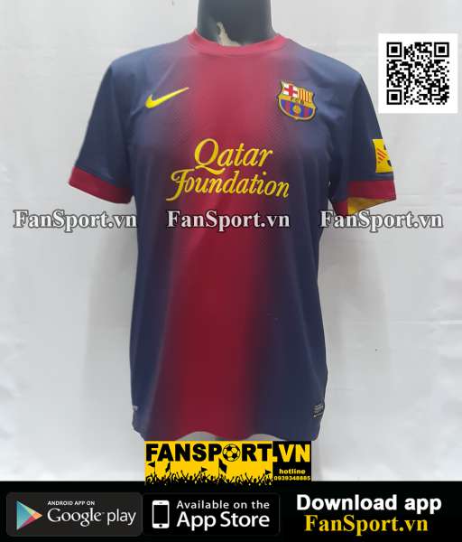 Áo đấu Barcelona 2012-2013 home shirt jersey red blue 478323 Nike