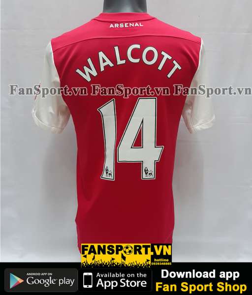 Áo đấu Walcott #14 Arsenal 2011-2012 home shirt jersey red