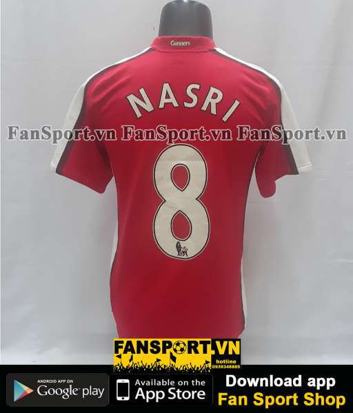 Áo đấu Nasri #8 Arsenal 2008-2010 home shirt jersey red