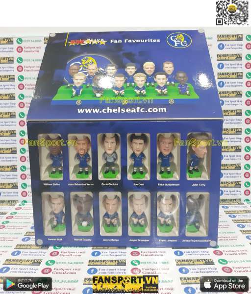 Bộ tượng cầu thủ Chelsea 2003-2004-2005 box prostars fan favourites