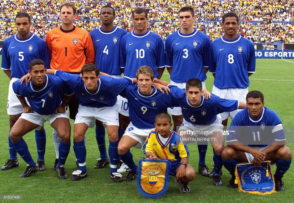 Áo đấu Brazil 2000-2001-2002 away shirt jersey blue
