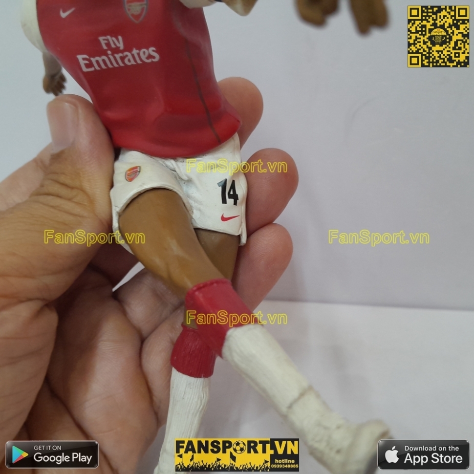 Tượng Thierry Henry 14 Arsenal 2006-2007-2008 home FT Champs figure