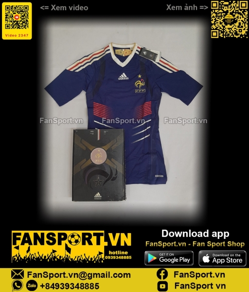 Box France 2009 2010 2011 shirt jersey Adidas P04020 Techfit player