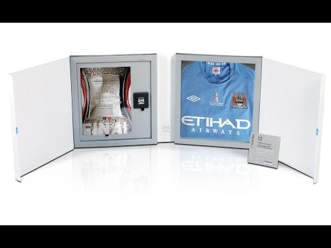 Box Manchester City FA Cup winner 2011 home shirt jersey Limited 2010
