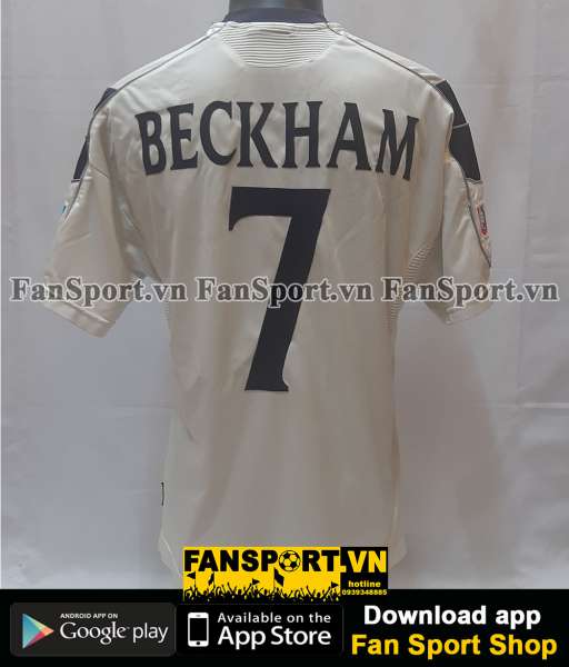 Áo đấu Beckham #7 Manchester United 1999 Charity shiled shirt 2000