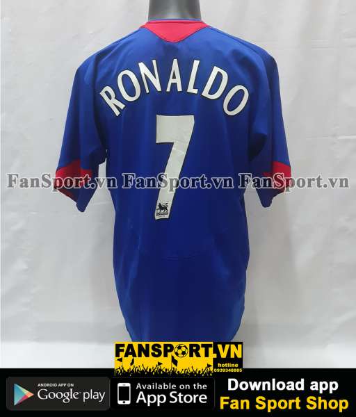 Áo đấu Ronaldo 7 Manchester United 2005 2006 away shjrt jersey blue