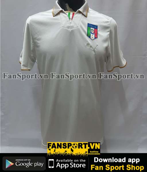 Áo đấu Italy 2008-2009-2010 away shirt jersey white